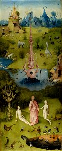 Hieronymus Bosch - The Garden of Earthly Delights - The Earthly Paradise (Garden of Eden)