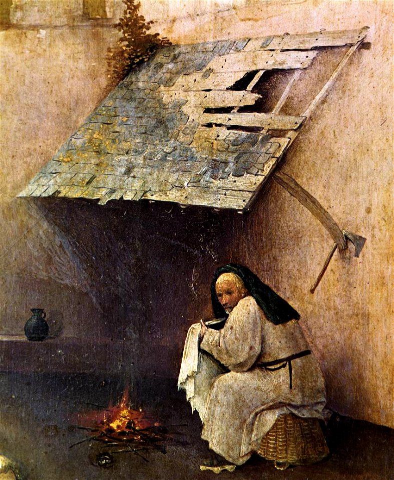 Hieronymus Bosch - St Peter with the Donor (detail) - WGA2616