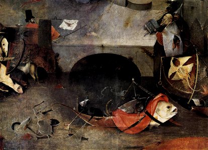 Hieronymus Bosch - Triptych of Temptation of St Anthony (detail) - WGA2595