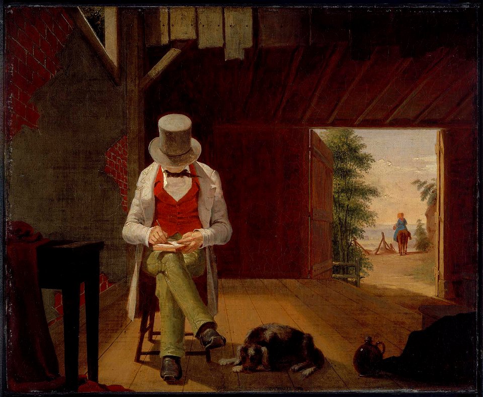 Thomas Hicks - Calculating - 62.273 - Museum of Fine Arts