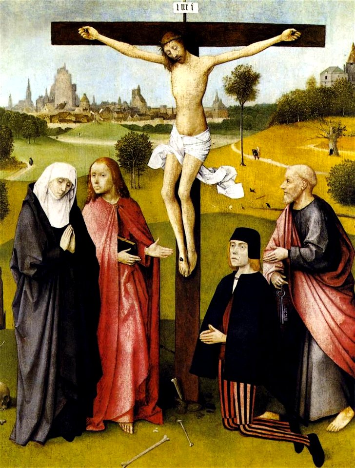 Hieronymus Bosch - Crucifixion with a Donor - WGA02494