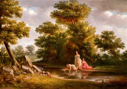 By the Stream by Thomas Hill, 1854