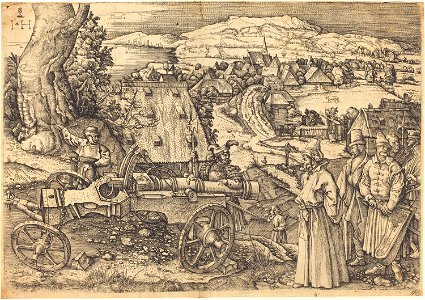 Hieronymus Hopfer after Albrecht Dürer - The Great Cannon. Free illustration for personal and commercial use.