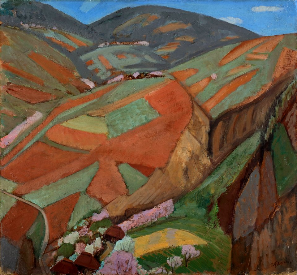 Highly Cultivated Hills by Fujishima Takeji (Ohara Museum of Art)