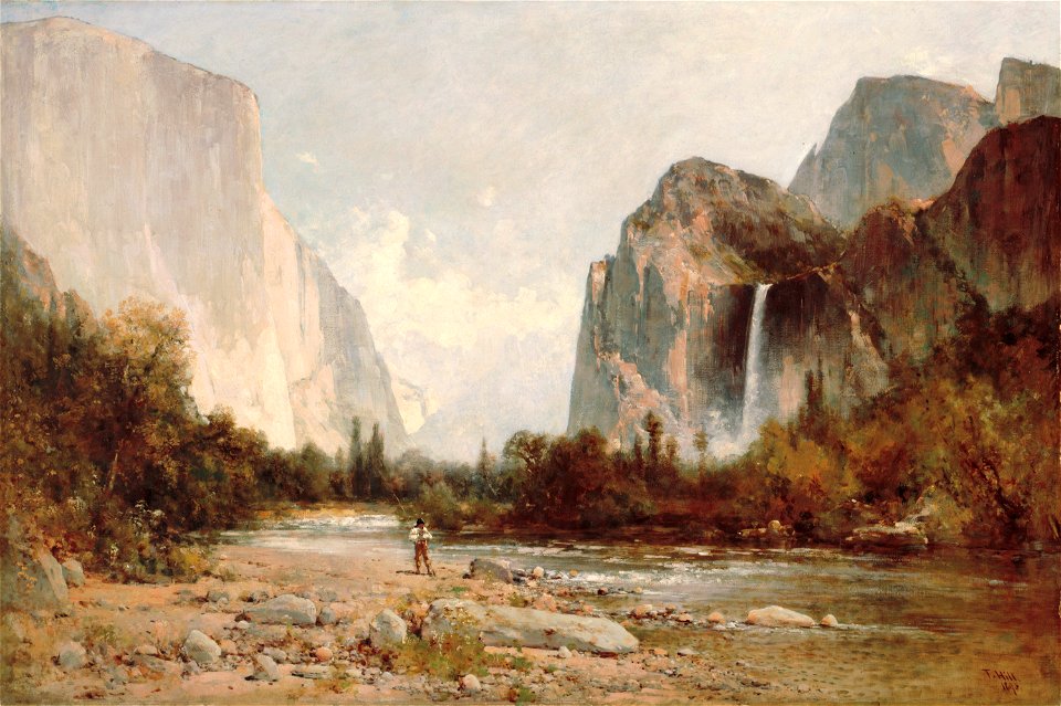 Thomas Hill - Yosemite, Bridal Veil Falls