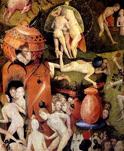 Hieronymus Bosch - Triptych of Garden of Earthly Delights (detail) - WGA2512. Free illustration for personal and commercial use.