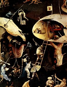 Hieronymus Bosch - Triptych of Garden of Earthly Delights (detail) - WGA2527. Free illustration for personal and commercial use.