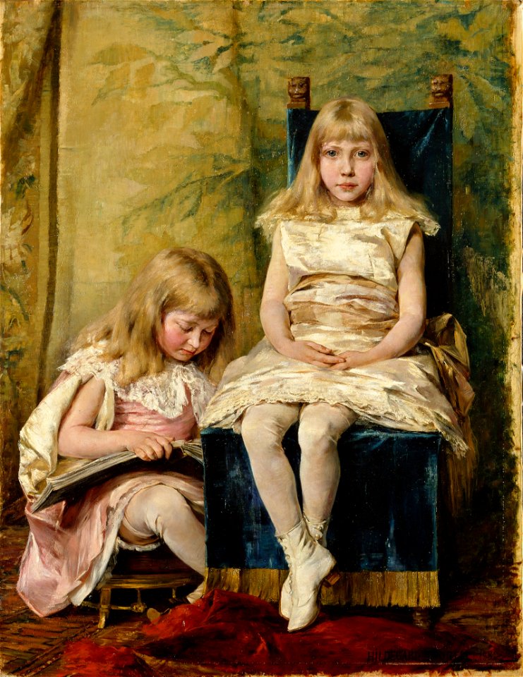 Hildegard and Alfhild Tamm Children (Hildegard Thorell) - Nationalmuseum - 20095