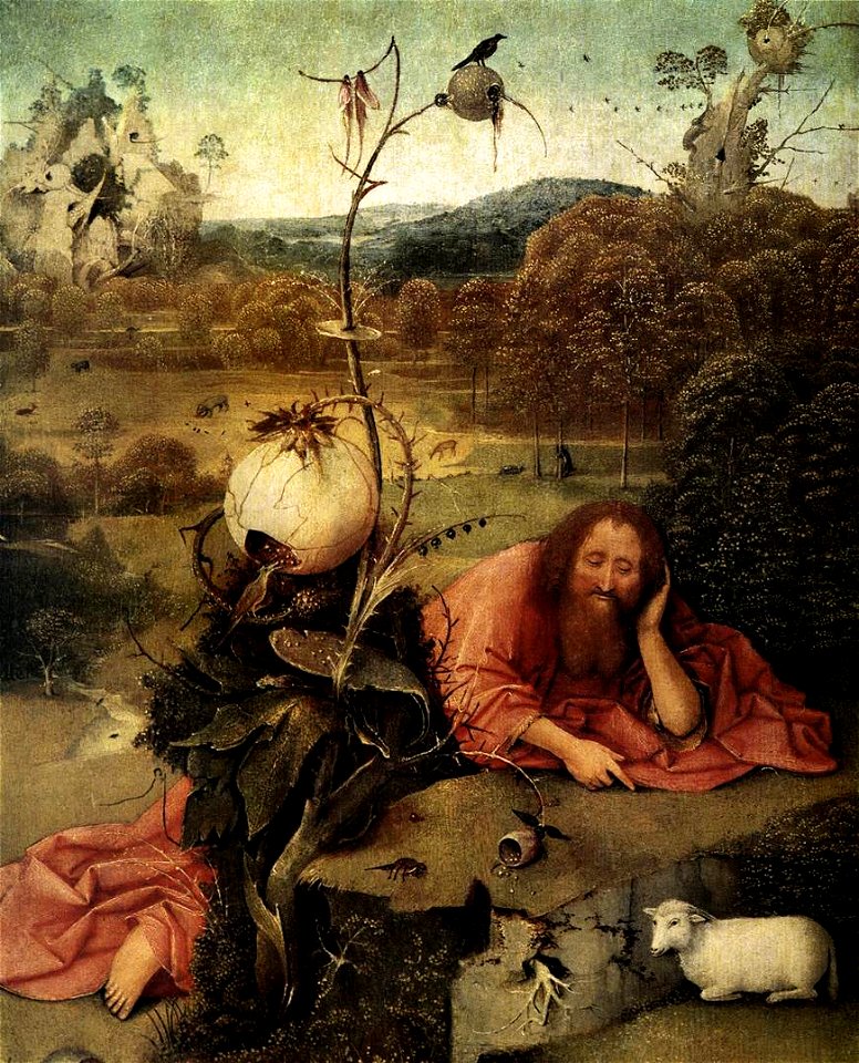 Hieronymus Bosch - St John the Baptist in the Wilderness - WGA02546