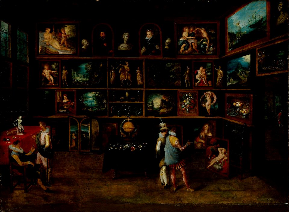 Hieronymus Francken (II) - Connoisseurs at a Gallery