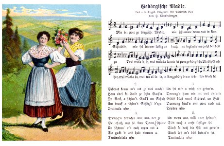 Hilmar Mückenbergerger - Lied a. d. Erzgeb. Singspiel Die Bachtersch Lies - Gebörgische Madle