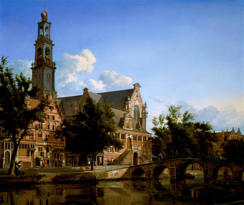 06. View of the Westerkerk, Amsterdam Jan van der Heyden