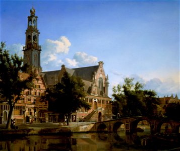06. View of the Westerkerk, Amsterdam Jan van der Heyden