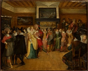 Hieronymus Francken I - Ball scene - M.Ob.1718 MNW - National Museum in Warsaw