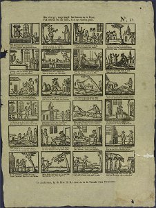 Hier vind gy, jonge jeugd! het leeven en de dood, Van Steeven van der Klok, in al zyn daaden groot-Catchpenny print-Borms 0884