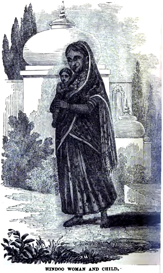 Hindoo Woman and Child (March 1852, p.24, IX) - Copy