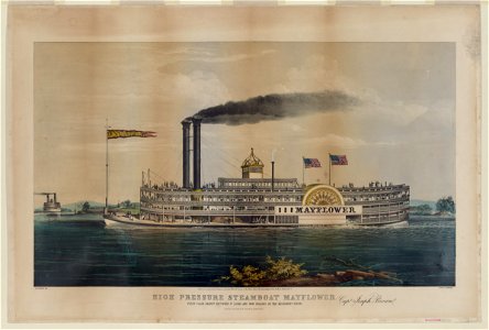 High pressure steamboat Mayflower first class packet between St. Louis and New Orleans on the Mississippi River - Capt. Joseph Brown. LCCN2002695868