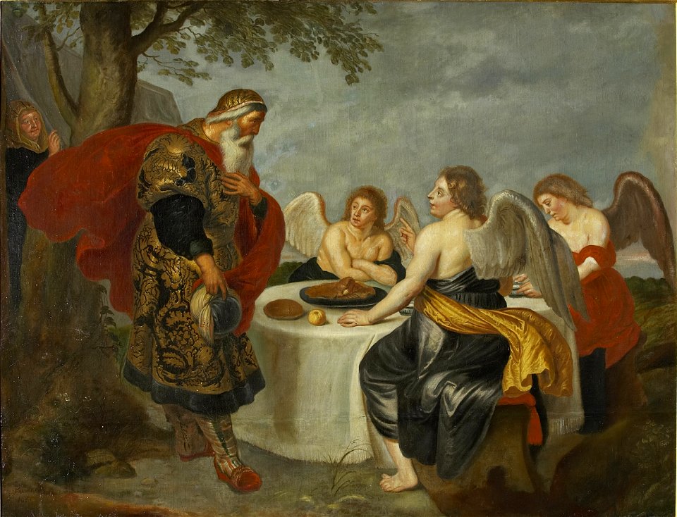 Hieronymus Francken (II) - Abraham meets the three angels