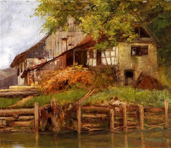Hiasl Maier-Erding Haus am Seeufer 1917