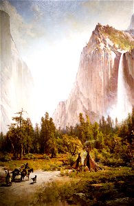 Thomas Hill - Yosemite Valley. Free illustration for personal and commercial use.