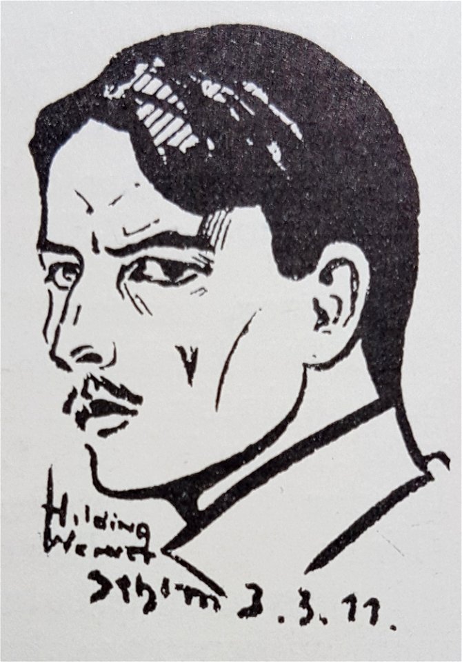 Hilding Werner självporträtt 1911