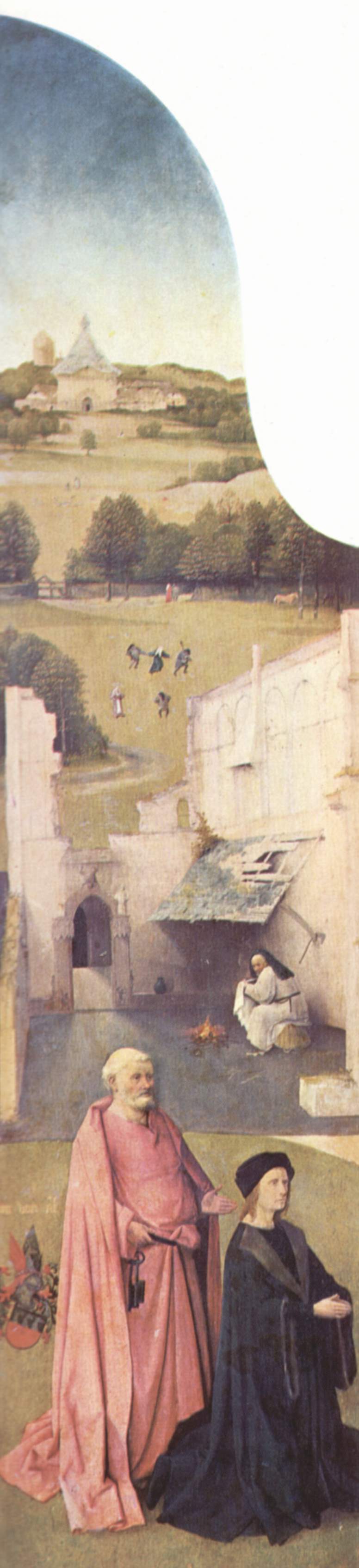 Hieronymus Bosch - Adoration of the Magi - left panel - Prado