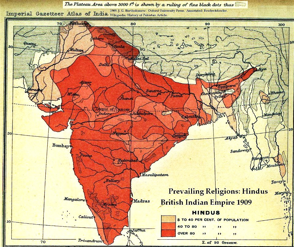 Hindu percent 1909