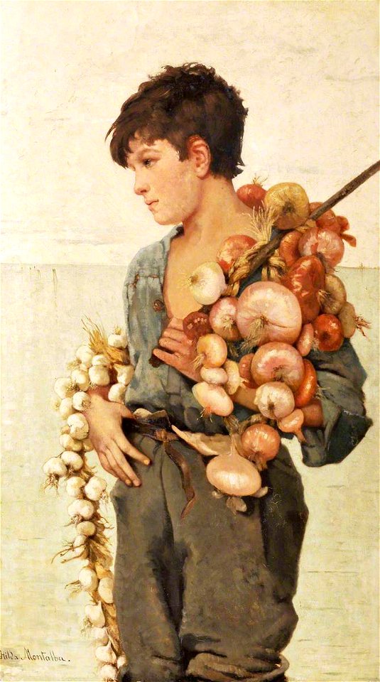 Hilda Montalba (1846-1919) - A Venetian Boy Onion-Seller - 1298309 - National Trust
