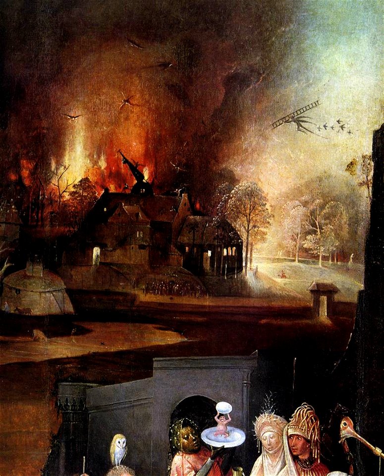 Hieronymus Bosch - Triptych of Temptation of St Anthony (detail) - WGA2589