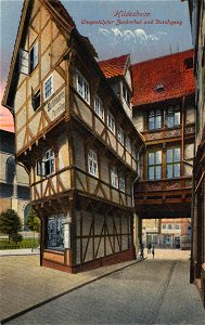 Hildesheim, Niedersachsen - Umgestülpter Zuckerhut und Durchgang (Zeno Ansichtskarten)