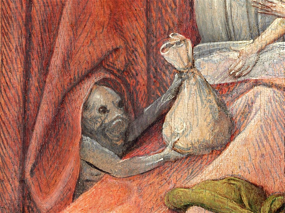 Hieronymus Bosch - Death and the Miser - Detail