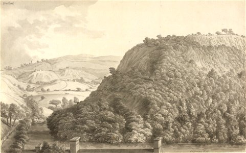 High Tor, Matlock by Samuel Hieronymus Grimm 1775. Free illustration for personal and commercial use.