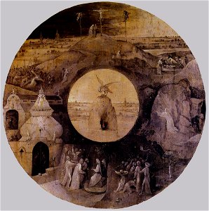 Hieronymus Bosch - St John the Evangelist on Patmos (reverse) - WGA2548