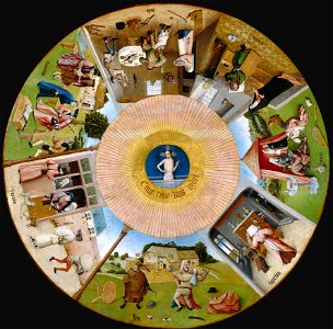 Hieronymus Bosch- The Seven Deadly Sins (detail)