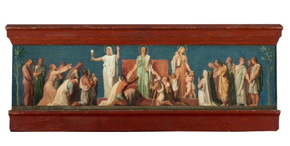 Hippolyte-Jean Flandrin - Esquisse pour l'église Saint-Vincent-de-Paul , Les trois Vertus théologales - PDUT1447 - Musée des Beaux-Arts de la ville de Paris