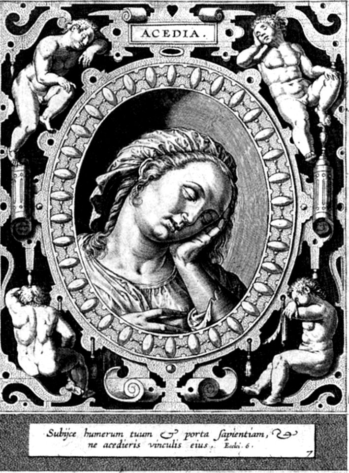 Hieronymus Wierix - Acedia - WGA25736