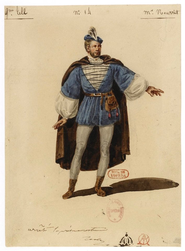 Hipollyte Lecomte - Guillaume Tell - No. 14 Guillaume Tell (M. Nourrit)