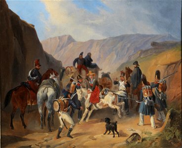 Hippolyte Bellangé (attr) Szene aus den Napoleonischen Kriegen