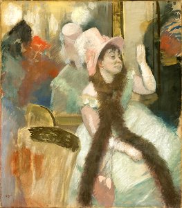 Hilaire Germain Edgar Degas - Portrait after a Costume Ball (Portrait of Madame Dietz-Monnin) - 1954.325 - Art Institute of Chicago. Free illustration for personal and commercial use.