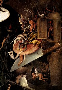 Hieronymus Bosch - Triptych of Garden of Earthly Delights (detail) - WGA2528. Free illustration for personal and commercial use.