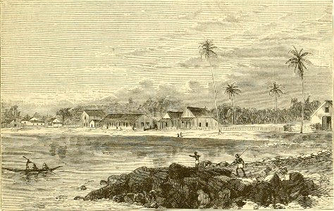 Hilo illustration, c. 1870s. Free illustration for personal and commercial use.