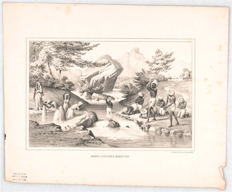 Hindoo custumes (sic), Mauritius - P.S. Duval & Co. steam Lith. press, Phil. LCCN2014649020