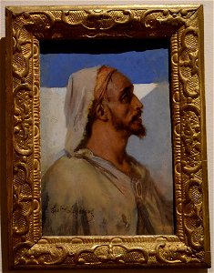 Hippolyte Lazerges - Portrait d'un arabe 01
