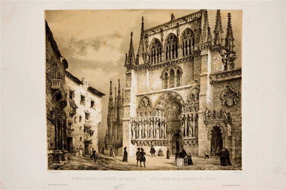 High door - Cathedral of Burgos 1850