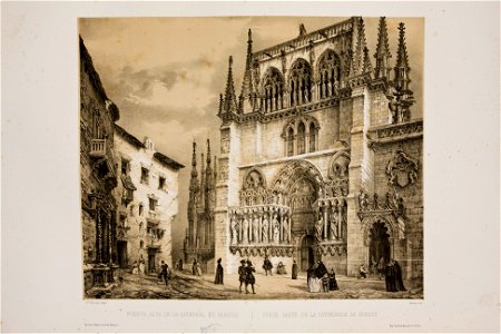 High door - Cathedral of Burgos 1850
