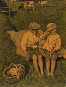 Hilding Nyman Shepherd Boys Thielska 333