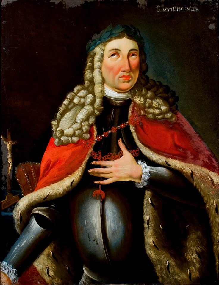 Hinterglasbild Ferdinand der Heilige 18Jh