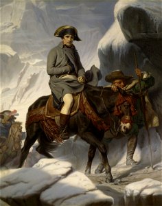 Hippolyte Paul Delaroche (1797-1856) - Napoleon Bonaparte (1769-1821) crossing the Alps - RCIN 404874 - Royal Collection