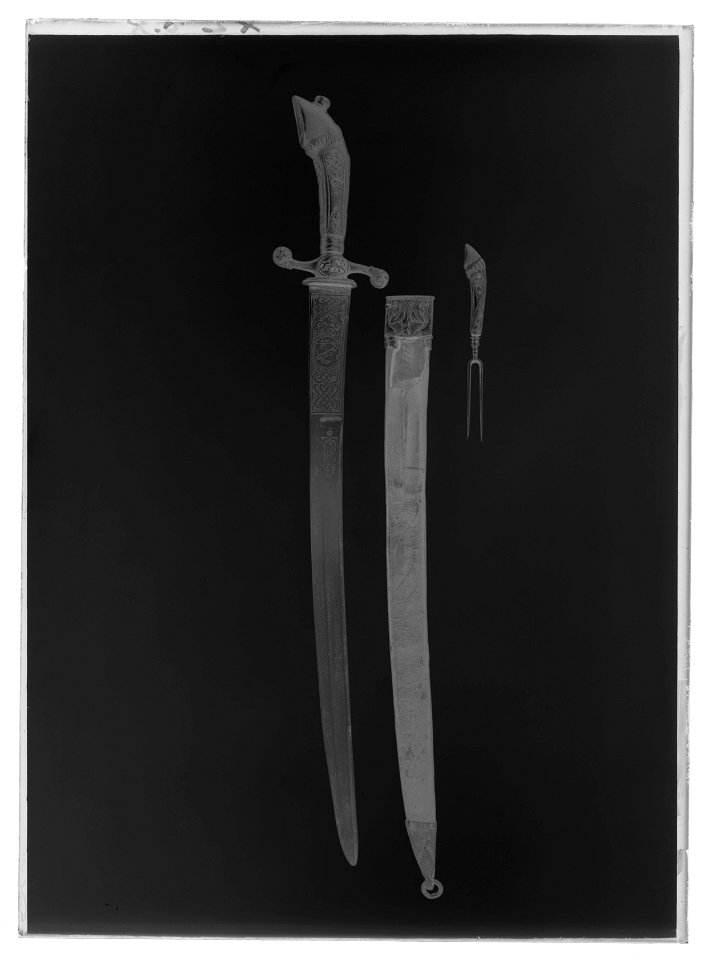 Hirschfängare - Livrustkammaren - 61596-negative