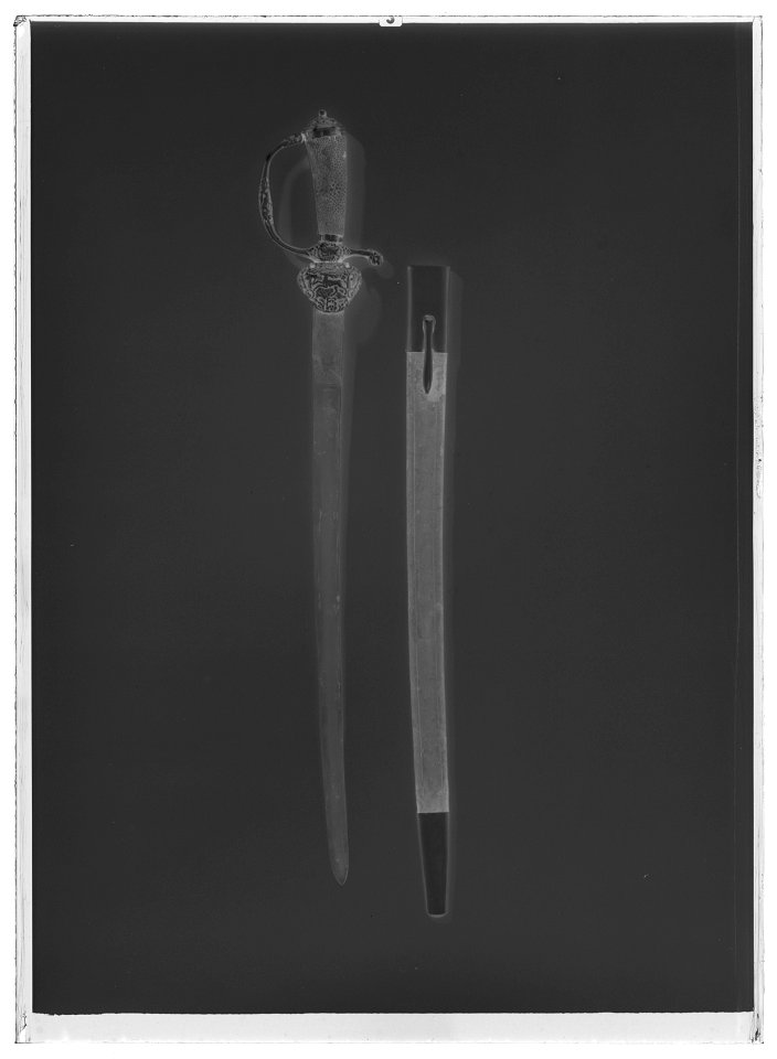 Hirschfängare Frankrike - Livrustkammaren - 70491-negative